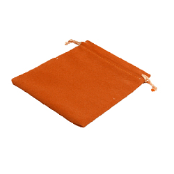 Мешочек замшевый (1) 13х18см, оранжевый