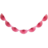 Гирлянды "Веера" 210х30 см, розовый