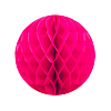 Бумажное украшение шар 30 см малиновый